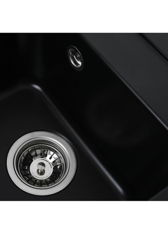 Гранітна мийка для кухні KORRADO 4050 матова Чорна Valeso (336936431)
