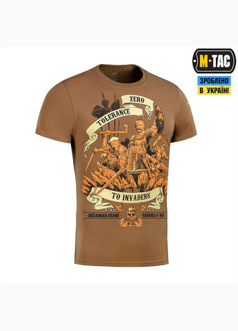 Коричнева футболка zero tolerance coyote brown l M-TAC