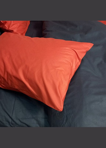 Постельное белье ДУЭТ Терракот/Антрацит Ранфорс Евро MERISET (278255434)