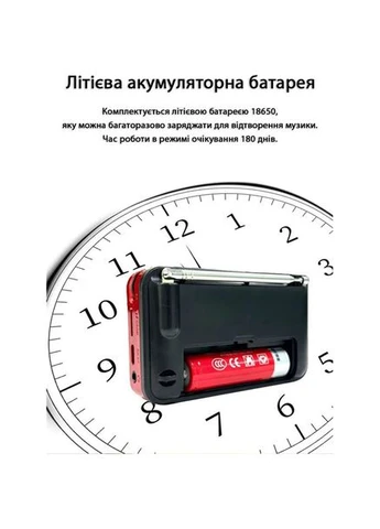 Радіогодинник Red (D-66) Action (381333990)