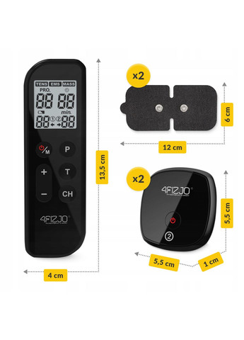 Апарат для електростимуляції м'язів Combo EVO 3 в 1 (P-5905973404389) 4FIZJO (330487049)