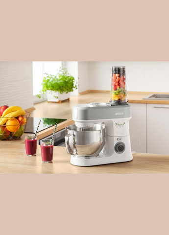 Кухонна машина 1200Вт, чаша-метал, корпус-пластик, насадок-19, білий Sencor (330029600)