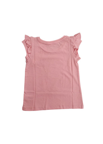 Рожева літня дитяча футболка для дівчинки 92 см рожевий (250122001) C&A