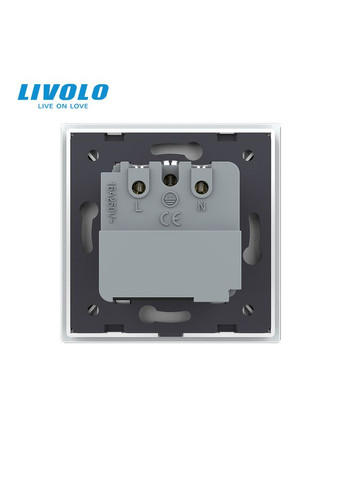 Радиоуправляемая (дистанционная) розетка с пультом, белая, с заземлением и защитными шторками, управление со смартфона, Livolo (371777268)