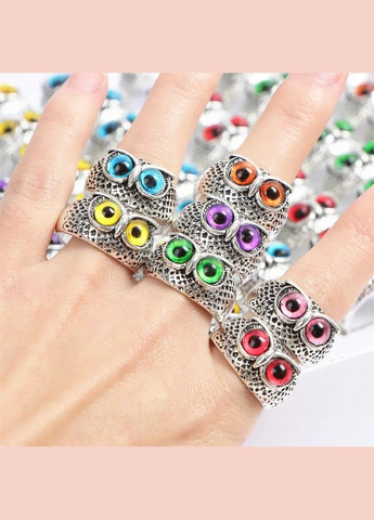 Веселые красивые кольца для девушки в виде забавной совы регулируемые кольца сова на выбор 1 шт р регулируемый Fashion Jewelry (285814490)