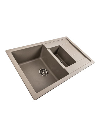 Гранитная мойка для кухни 7850W TOSKANA матовый Титан Valeso (358059736)