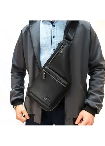 Сумка Мужская На Плечо кожа BE 1006-6 black Fashion (394721377)