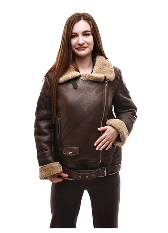 Темно-коричнева зимня куртка зимова жіноча M@C