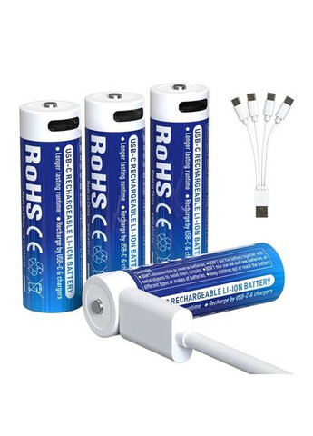 Аккумулятор литий-ионный Li-ion 14500USB HR6 1.5V 3000mAh 2A Type-C XTAR (370779518)