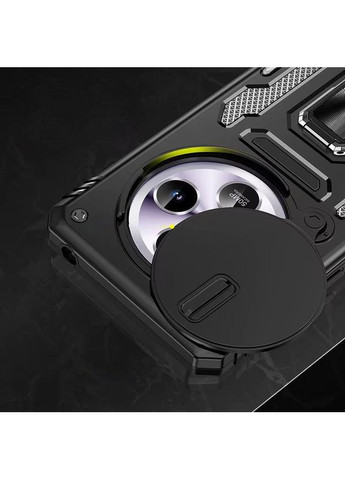 Ударостійкий чохол Camshield Army Ring з кільцем для Xiaomi Redmi 14C / A4 / Poco C75 Чорний Epik (372499538)