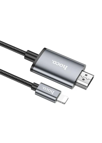 Кабель для виведення відео з iPhone UA27 HD on-screen cable iP to HDTV 2 метри Hoco (293346622)