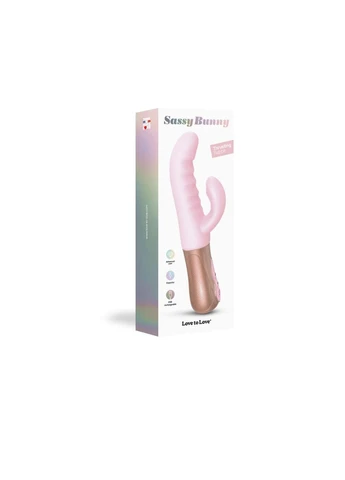 Подвійний пульсатор-кролик SASSY BUNNY - BABY PINK Love To Love (315012470)