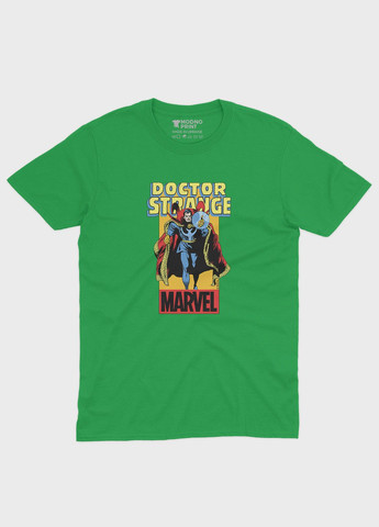Зеленая демисезонная футболка для мальчика с принтом супергероя - доктор стрэндж (ts001-1-keg-006-020-003-b) Modno