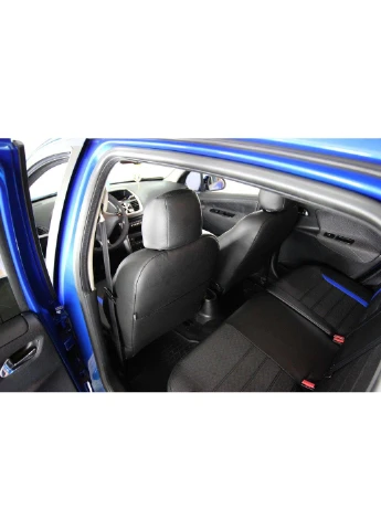 Авточехлы Peugeot 207 HTB (2009-2015) Экокожа + Автоткань Чехлы в салон EMC-ELEGANT EMC ELEGANT (398175265)
