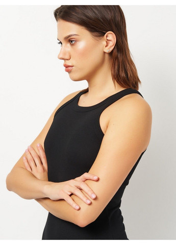 Чорна кежуал сукня H&M однотонна