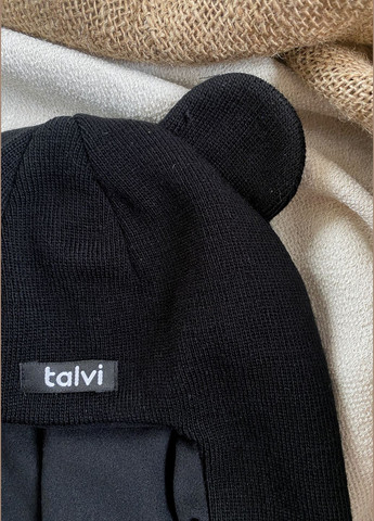 Talvi шолом-шапка дитячий на зиму балаклава однотонний чорний повсякденний виробництво - Україна