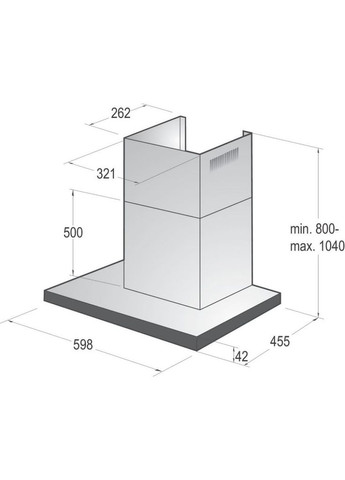 Витяжка кухонна (m135869) Gorenje WHT6SYW (369029115)