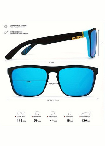 Сонцезахисні окуляри Black Blue Blue Polarized sun glasses No Brand (322774591)