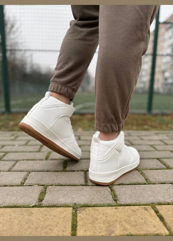 Білі Зимовий зимові кросівки hight fur white brown Stilli Force