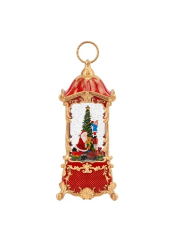 Новогодний фонарь с подсветкой и музыкой "Волшебная ночь у елки", 32 см Home Decor (361020021)