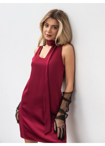 Бордовое платье Romashka однотонное