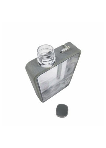 Пляшка для води (60010118LA-07) Line Art Bella 380 мл сіра (370019780)