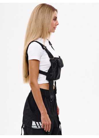 Нагрудна сумка з велкро панеллю Страйкер чорний YKK (360979157)