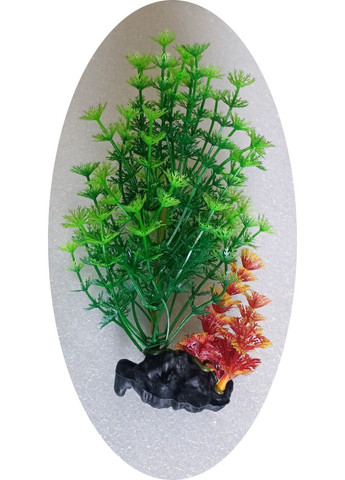 Растение пластиковое водоросли CROCI FLORA ON PEBBLES искусственное, Декорация для аквариума 1820 см A8011381 Chico'S (280916450)