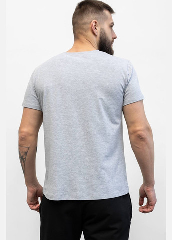 Світло-сіра футболка з абстрактної сітки coolmax з коротким рукавом TOTALFIT