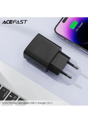 Сетевой зарядное устройство ACEFAST 25W USB-C GaN черный No Brand A104 (401165687)
