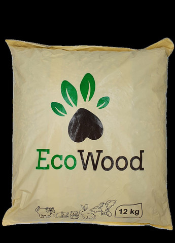Наполнитель для кошачего туалета древесный 12 кг EcoWood (267727050)