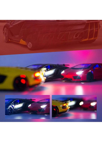 Машинка колекційна TY Models Lamborghini 770-4 металева зі світлом і звуком 1:32 50888 Чорний No Brand (350878413)