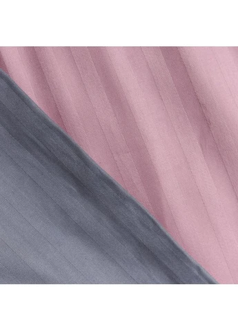 Комплект постільної білизни Satin Stripe King Size 220x240 наволочки 2х40х60 (MS-820017115) Moon&Star Rose Graphite (400230432)