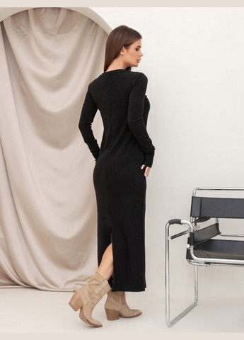 Черное платье 14426 черное ISSA PLUS однотонное