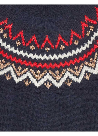 Синій джемпер зима,синій в візерунки, Kiabi
