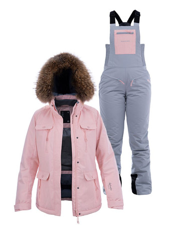 Женский лыжный костюм 21768 розовый Freever (289352336)