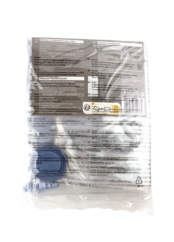 Вакуумний пакет з гачком для зберігання верхнього одягу 70х144см комбінований Livarno home (352777978)