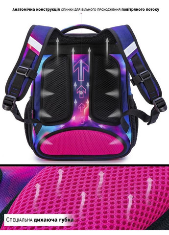 Шкільний рюкзак Водонепронекний З ортопедичною спинкою Жіночий 30х18х37 см 17 л (05320601) SkyName (361968658)