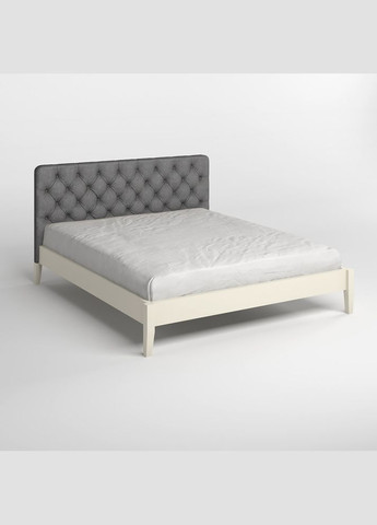 Полуторне дерев'яне ліжко Рим ДК (S0505Y30R)/Аляска 93 (Сірий) Б3 120х200 см (MBG-4934) Mebigrand (366087539)