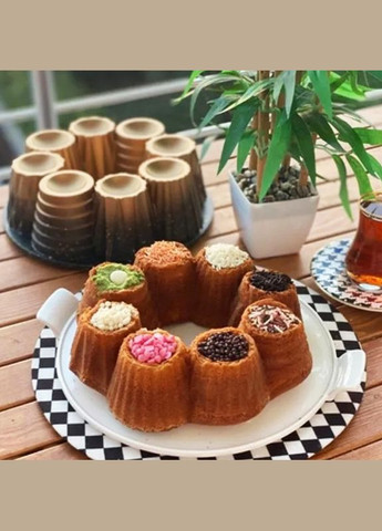 Форма для випікання кексу O.M.S. Collection 3280 26 см для випічки з гранітним покриттям Золотий (Туреччина) No Brand (317173160)