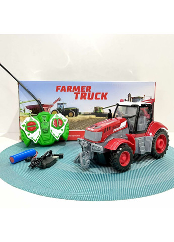 Трактор на радіокеруванні масштаб 1:24 підсвічування Червоний (HJ8011) No Brand (354821000)