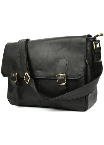 Сумка портфель через плечо для мужчин из натуральной кожи для документов А4 с отделением для ноутбука Коричневый 40583 TARWA (361401037)