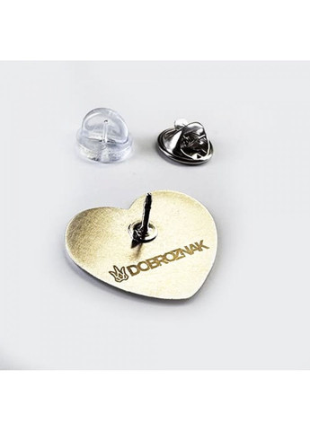 Пін на одяг Велике серце хвиля (2012) Dobroznak (365246601)