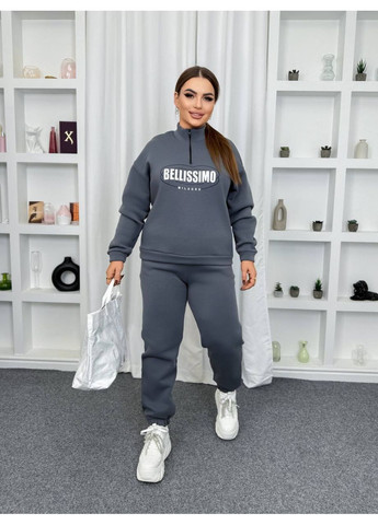 Женский спортивный костюм оверсайз с накатом. No Brand (365264881)