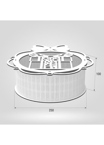 Подарункова коробка d250 h100 Ekostar (368306928)