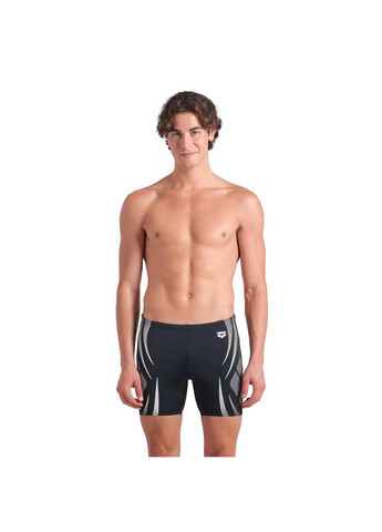 Мужские комбинированные плавки-шорты для мужчин poseidonia swim mid jammer черный, белый Arena
