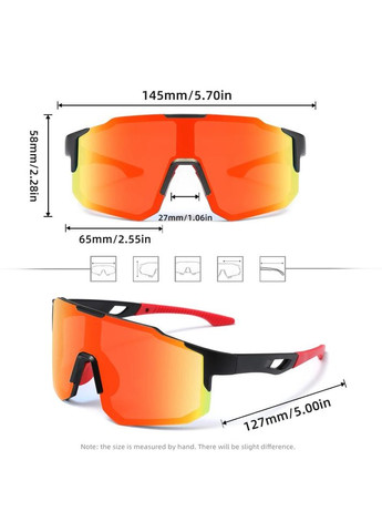 Фотохромные поляризационные солнцезащитные очки для активного отдыха и спорта 9937 Black Red Photochromic KINGSEVEN (369740395)