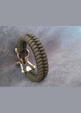 Браслет з Вовком з паракорду і мельхіору або латуні ручного лиття під замовлення + брелок в подарунок з No Brand (341738958)