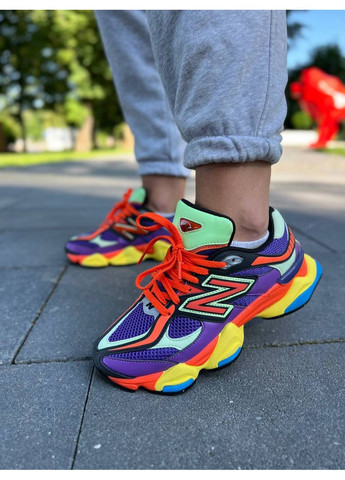 Комбіновані Осінні кросівки чоловічі new balance 9060 «prism purple» multicolor нью беланс 9060 No Brand