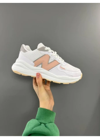 КРОСІВКИ ЖІНОЧІ NEW BALANCE 57 / 40 WHITE PINK НЬЮ БЕЛАНС 57 / No Brand рожеві демісезони (367115001)
